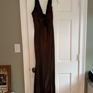 Wild Fable Brown Dress with Black Lace